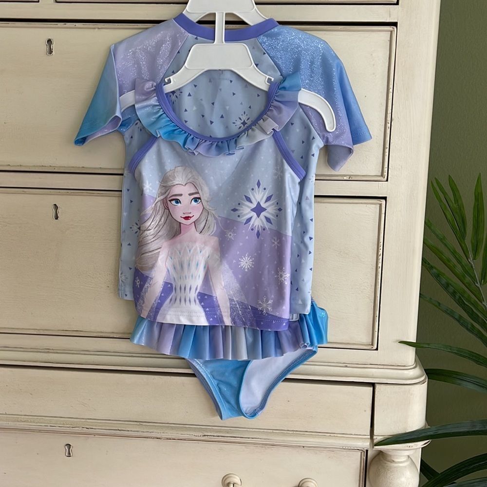 Disney Frozen 3 piece swim wear 2T
